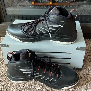 GUC MichaelJordan Sz-12.5 Mens Black/Red/White High-Top B.B. Sneakers-Clean/Nice